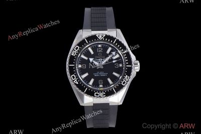 VS Factory Omega Seamaster Planet Ocean 600m 42mm 9015 Movement Black Bezel/Rubber Band Watch